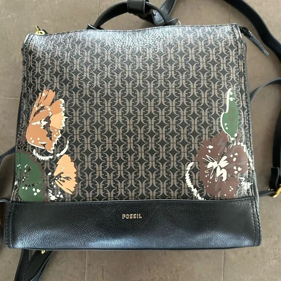 Fossil floral backpack - Picture 2 of 9